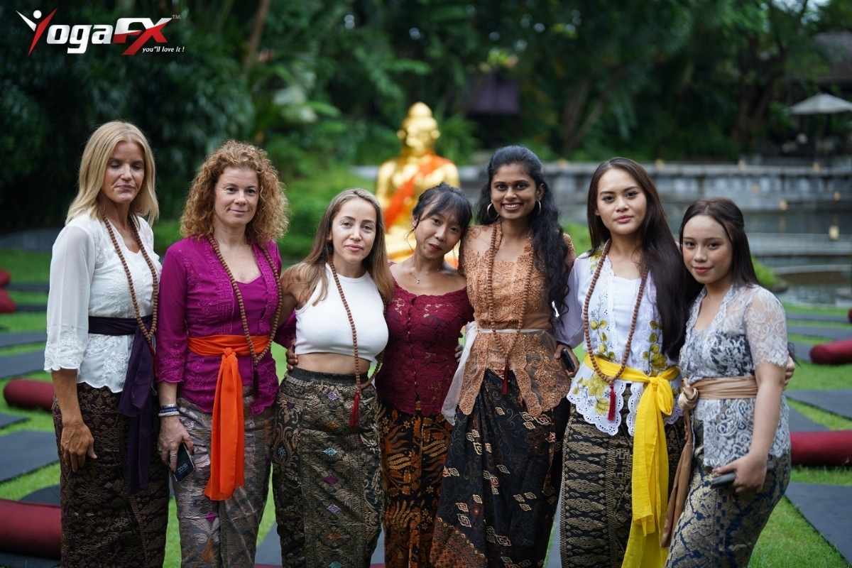 YogaFX hot yoga studio exterior in Seminyak, Bali, where UK students complete their teacher training intensive