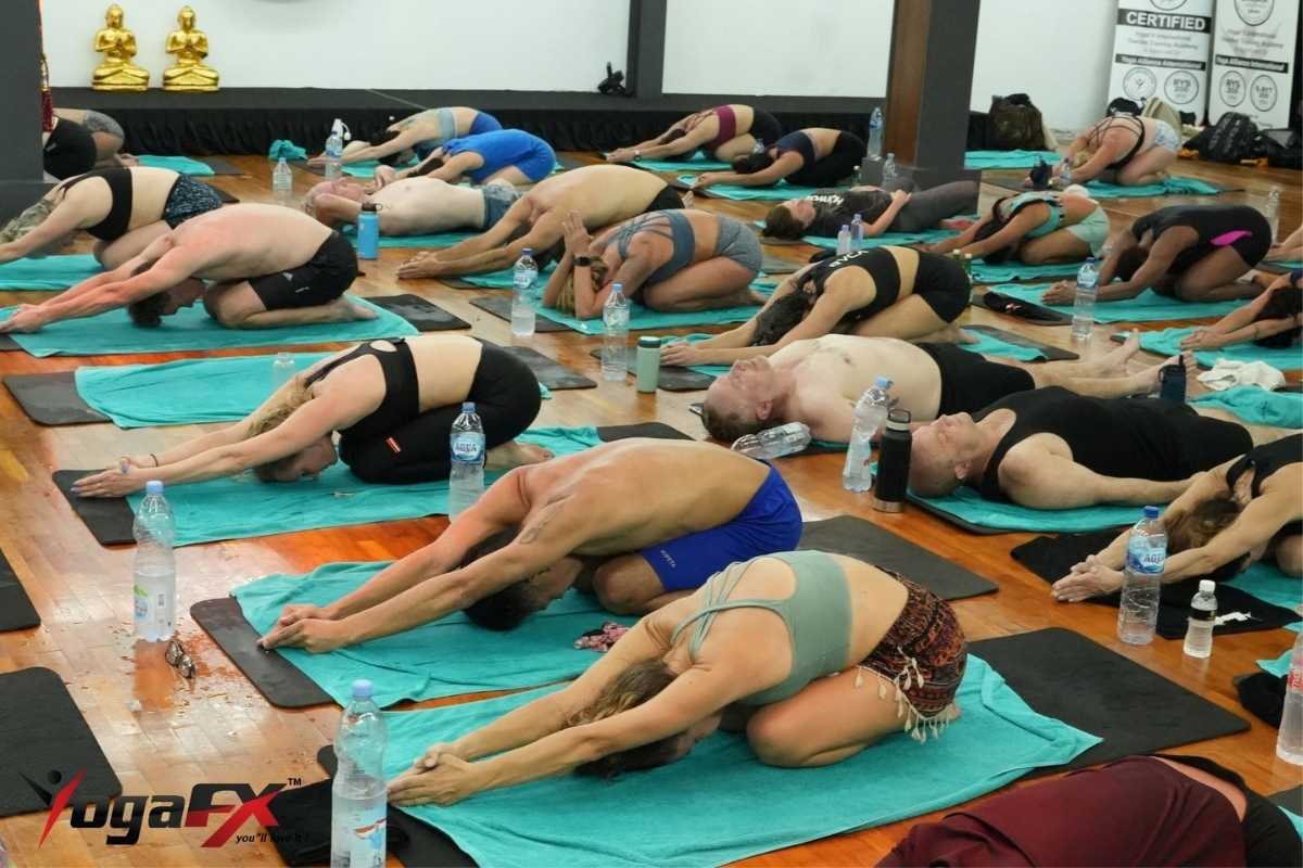 Yoga teacher planning studio business and continuing education notes